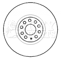 KEY PARTS féktárcsa - KBD5755S - TothCarparts