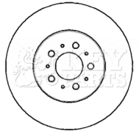 KEY PARTS féktárcsa - KBD5761S - TothCarparts