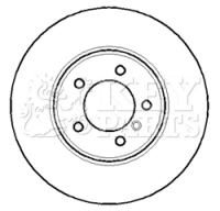 KEY PARTS féktárcsa - KBD5766S - TothCarparts