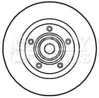 KEY PARTS féktárcsa - KBD5813S - TothCarparts