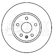 KEY PARTS féktárcsa - KBD5894S - TothCarparts