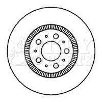 KEY PARTS féktárcsa - KBD5899S - TothCarparts