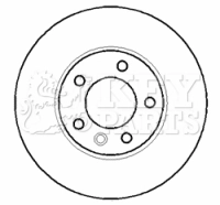 KEY PARTS féktárcsa - KBD5901S - TothCarparts
