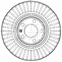 KEY PARTS féktárcsa - KBD5905S - TothCarparts