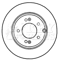 KEY PARTS féktárcsa - KBD5906S - TothCarparts