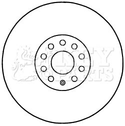 KEY PARTS féktárcsa - KBD5963S - TothCarparts