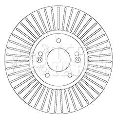 KEY PARTS féktárcsa - KBD6065S - TothCarparts