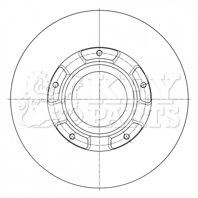 KEY PARTS féktárcsa - KBD6073S - TothCarparts