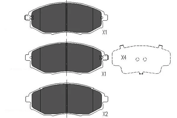 KAVO PARTS fékbetétkészlet, tárcsafék - KBP-1011 - TothCarparts