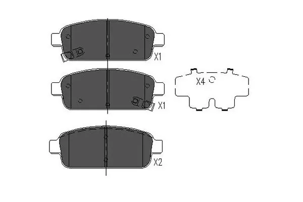 KAVO PARTS fékbetétkészlet, tárcsafék - KBP-1013 - TothCarparts