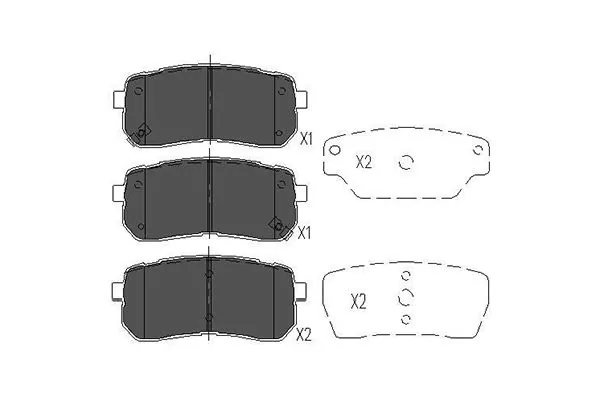 KAVO PARTS fékbetétkészlet, tárcsafék - KBP-3026 - TothCarparts