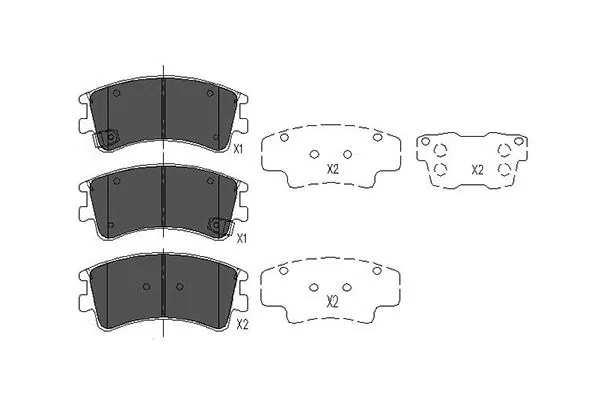 KAVO PARTS fékbetétkészlet, tárcsafék - KBP-4512 - TothCarparts