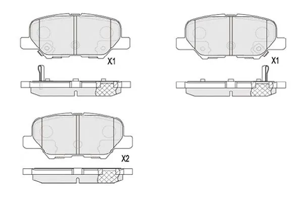 KAVO PARTS fékbetétkészlet, tárcsafék - KBP-5551 - TothCarparts