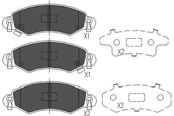 KAVO PARTS fékbetétkészlet, tárcsafék - KBP-8508 - TothCarparts
