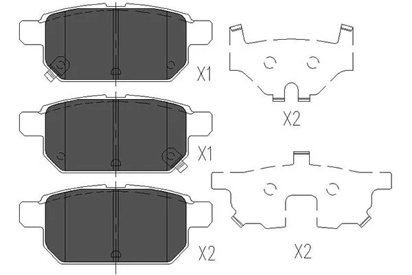 KAVO PARTS fékbetétkészlet, tárcsafék - KBP-8526 - TothCarparts