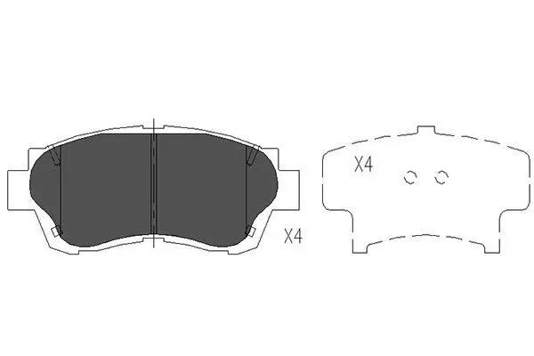 KAVO PARTS fékbetétkészlet, tárcsafék - KBP-9042 - TothCarparts
