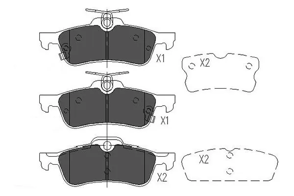 KAVO PARTS fékbetétkészlet, tárcsafék - KBP-9106 - TothCarparts