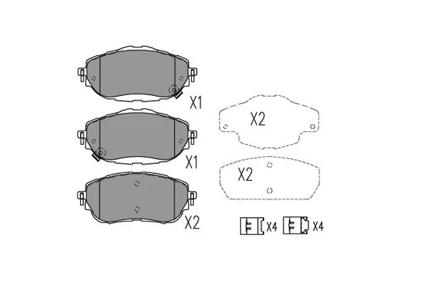 KAVO PARTS fékbetétkészlet, tárcsafék - KBP-9123 - TothCarparts