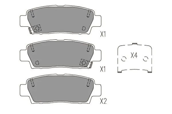 KAVO PARTS fékbetétkészlet, tárcsafék - KBP-9125 - TothCarparts