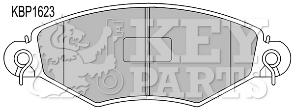 KEY PARTS fékbetétkészlet, tárcsafék - KBP1623 - TothCarparts