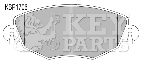 KEY PARTS fékbetétkészlet, tárcsafék - KBP1706 - TothCarparts