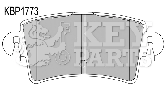 KEY PARTS fékbetétkészlet, tárcsafék - KBP1773 - TothCarparts