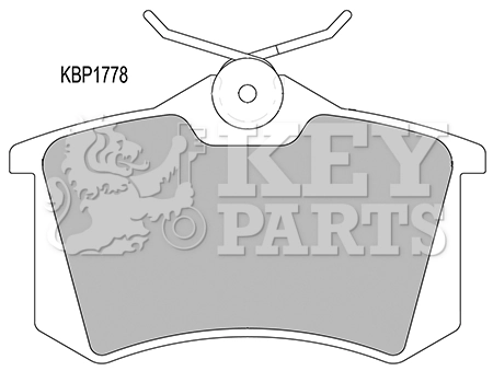 KEY PARTS fékbetétkészlet, tárcsafék - KBP1778 - TothCarparts