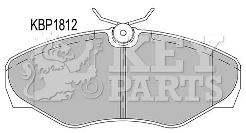 KEY PARTS fékbetétkészlet, tárcsafék - KBP1812 - TothCarparts
