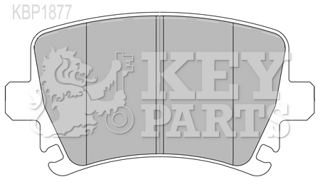 KEY PARTS fékbetétkészlet, tárcsafék - KBP1877 - TothCarparts