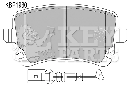 KEY PARTS fékbetétkészlet, tárcsafék - KBP1930 - TothCarparts