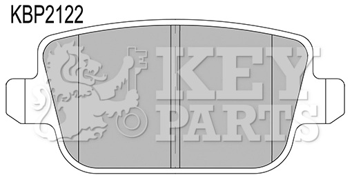 KEY PARTS fékbetétkészlet, tárcsafék - KBP2122 - TothCarparts