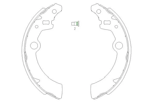 KAVO PARTS fékpofakészlet - KBS-8907 - TothCarparts