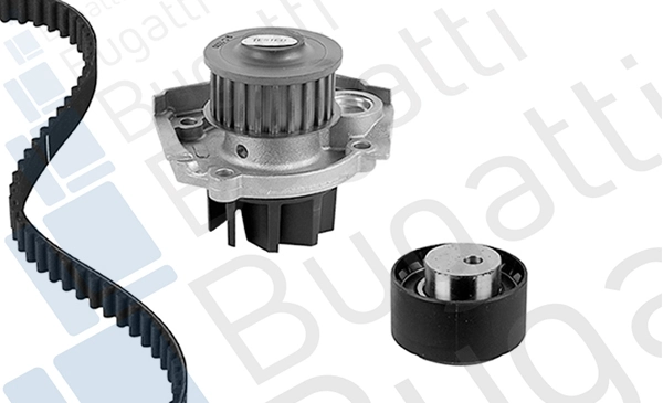 BUGATTI Vízpumpa + fogasszíj készlet - KBU10153A - TothCarparts