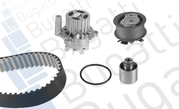 BUGATTI Vízpumpa + fogasszíj készlet - KBU10227A - TothCarparts