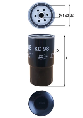 KNECHT Üzemanyagszűrő - KC 98 - TothCarparts