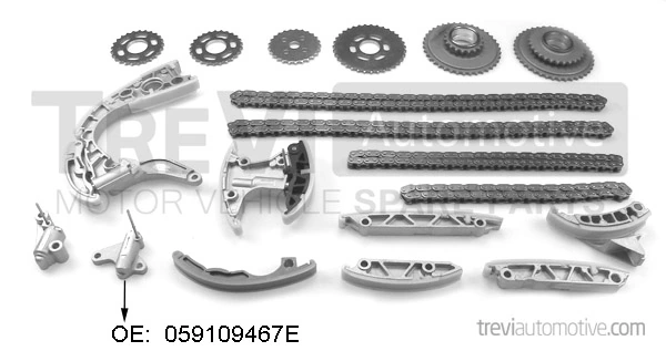 TREVI AUTOMOTIVE vezérműlánc készlet - KC1152 - TothCarparts