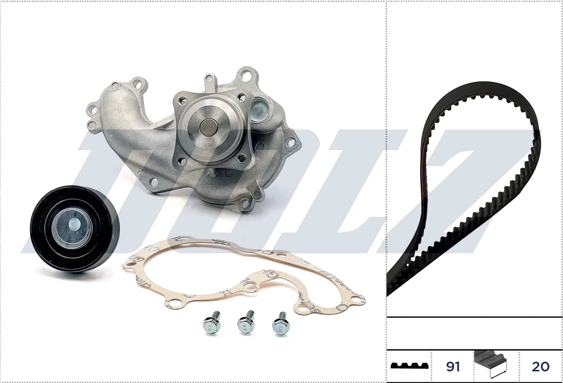 DOLZ Vízpumpa + fogasszíj készlet - KD123 - TothCarparts