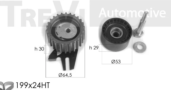 TREVI AUTOMOTIVE Fogasszíjkészlet - KD1331 - TothCarparts