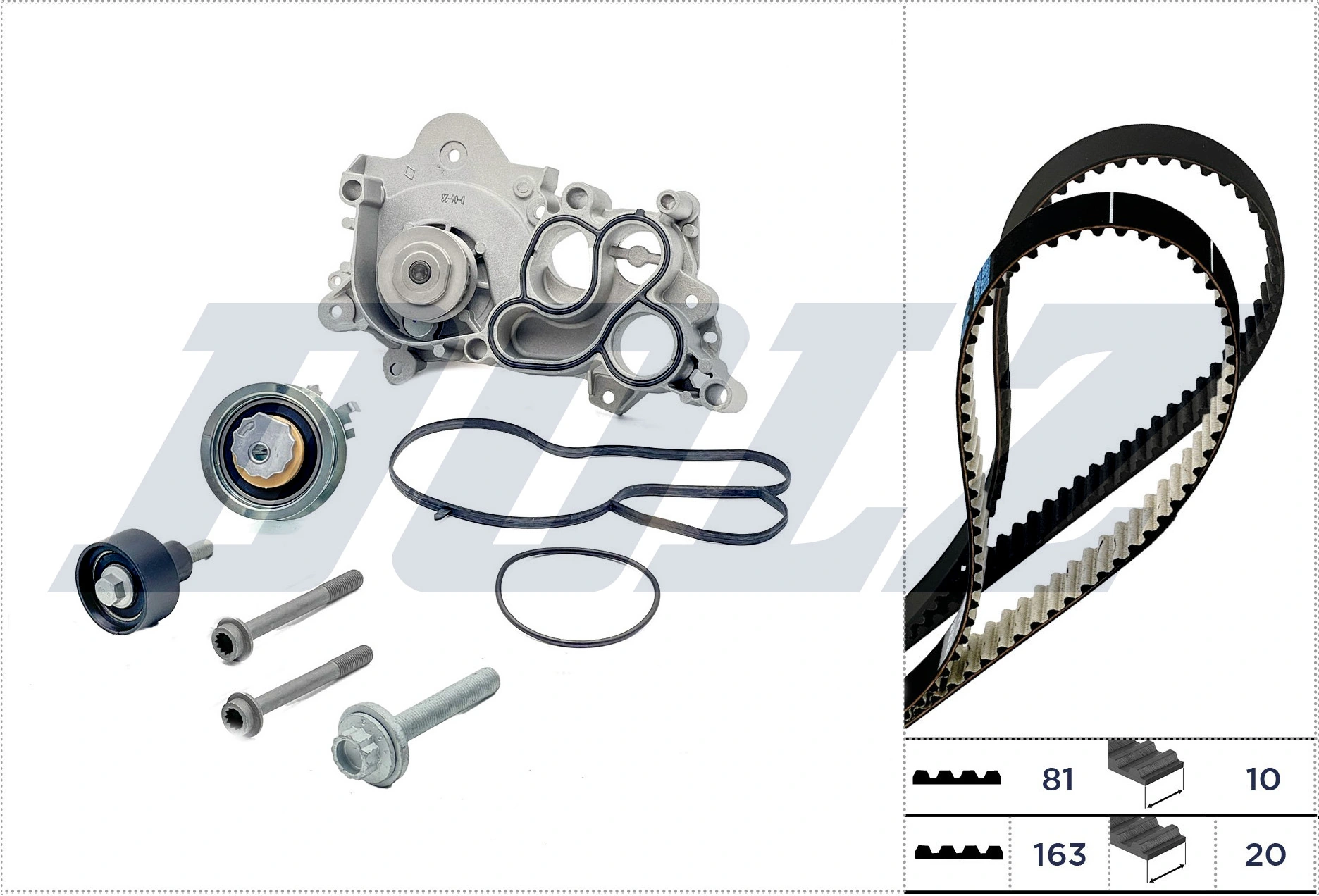 DOLZ Vízpumpa + fogasszíj készlet - KD149 - TothCarparts