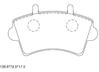 ASIMCO fékbetétkészlet, tárcsafék - KD1511 - TothCarparts