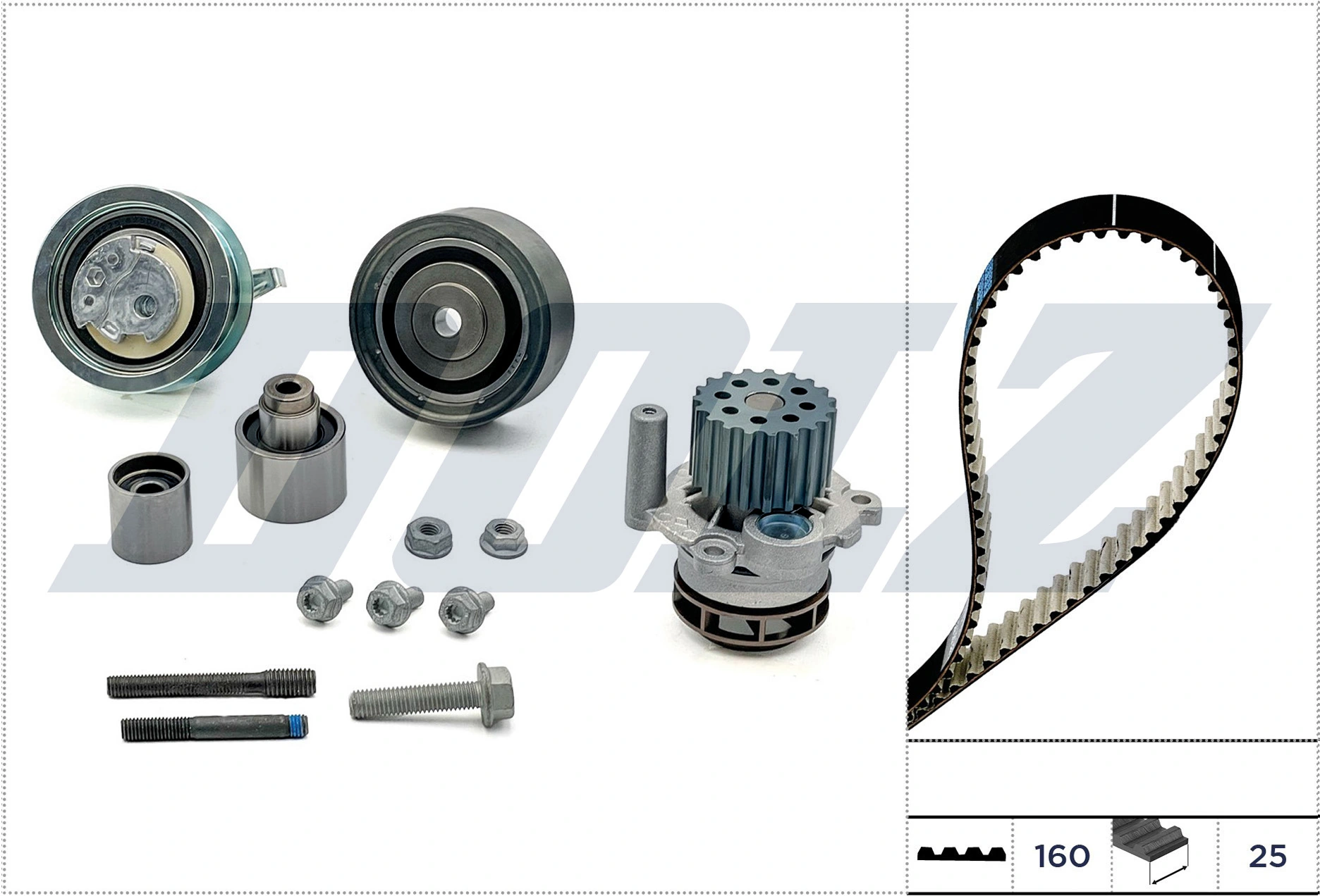 DOLZ Vízpumpa + fogasszíj készlet - KD156 - TothCarparts