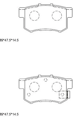 ASIMCO fékbetétkészlet, tárcsafék - KD1702 - TothCarparts