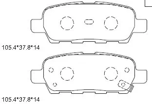 ASIMCO fékbetétkészlet, tárcsafék - KD1739 - TothCarparts