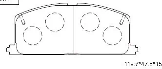 ASIMCO fékbetétkészlet, tárcsafék - KD2776 - TothCarparts