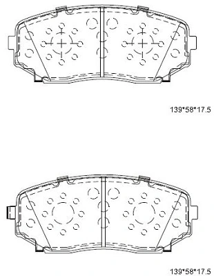 ASIMCO fékbetétkészlet, tárcsafék - KD3740 - TothCarparts