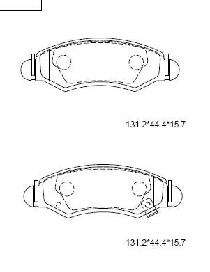 ASIMCO fékbetétkészlet, tárcsafék - KD3760 - TothCarparts