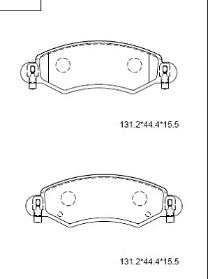 ASIMCO fékbetétkészlet, tárcsafék - KD3765 - TothCarparts