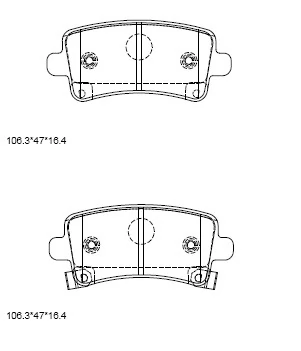ASIMCO fékbetétkészlet, tárcsafék - KD6525 - TothCarparts