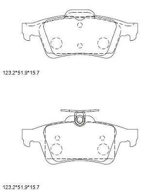 ASIMCO fékbetétkészlet, tárcsafék - KD6708 - TothCarparts