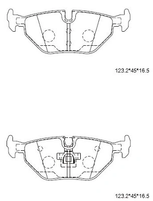 ASIMCO fékbetétkészlet, tárcsafék - KD6793 - TothCarparts